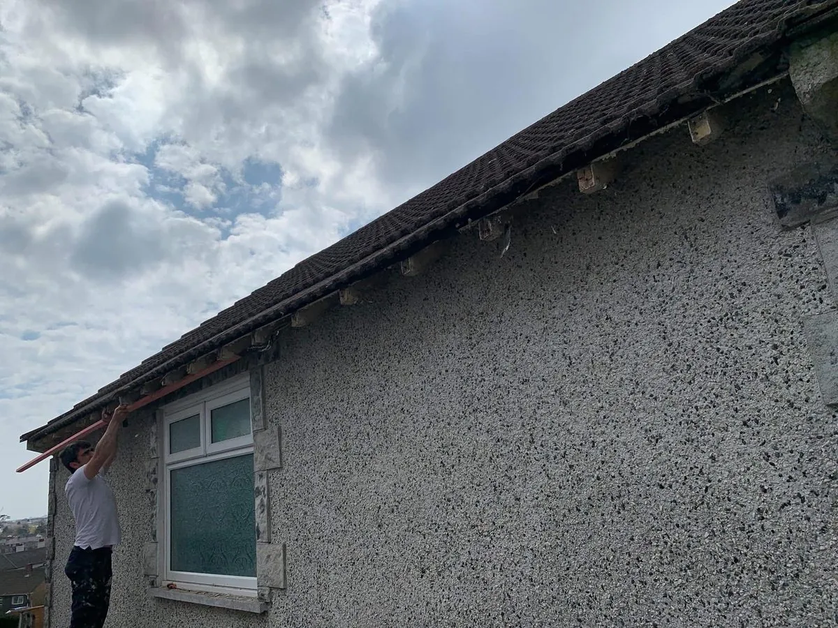 White uPVC fascias and soffits on a bungalow in Charlestown