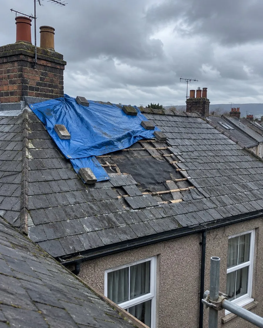 Storm damage and insurance work in Charlestown